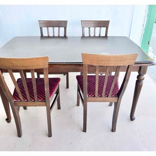カリモク家具 - カリモク アンティーク ダイニング テーブル チェア 机
