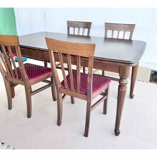 カリモク家具 - カリモク アンティーク ダイニング テーブル チェア 机