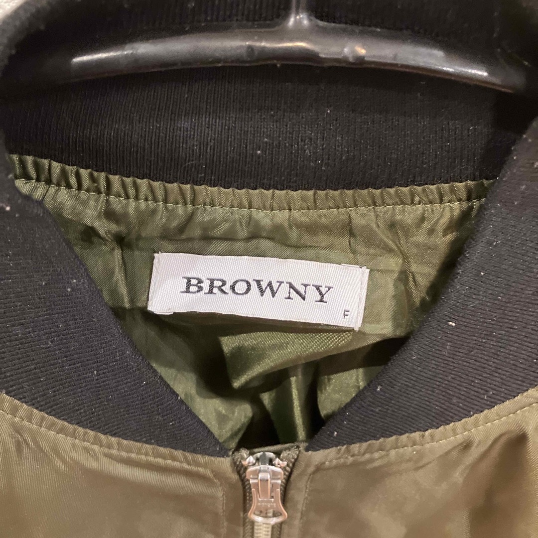 BROWNY(ブラウニー)のブラウニージャパン　Fサイズ　MA1 ジャンパー レディースのジャケット/アウター(ブルゾン)の商品写真