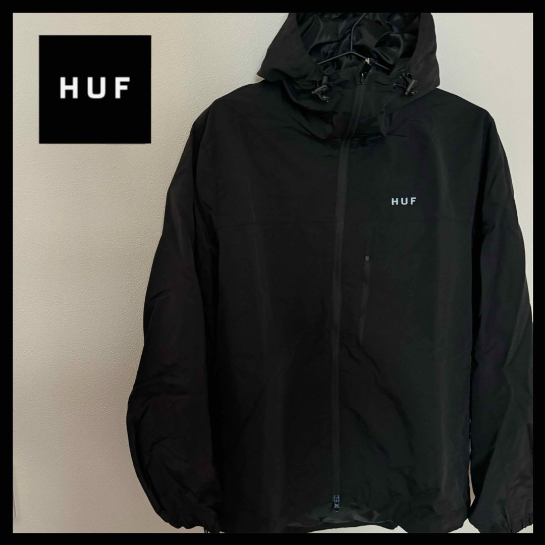 HUF(ハフ)の 【新品・入手困難】ハフ ジャケット HUF メンズ  ナイロンジャケット 黒　 メンズのジャケット/アウター(ナイロンジャケット)の商品写真
