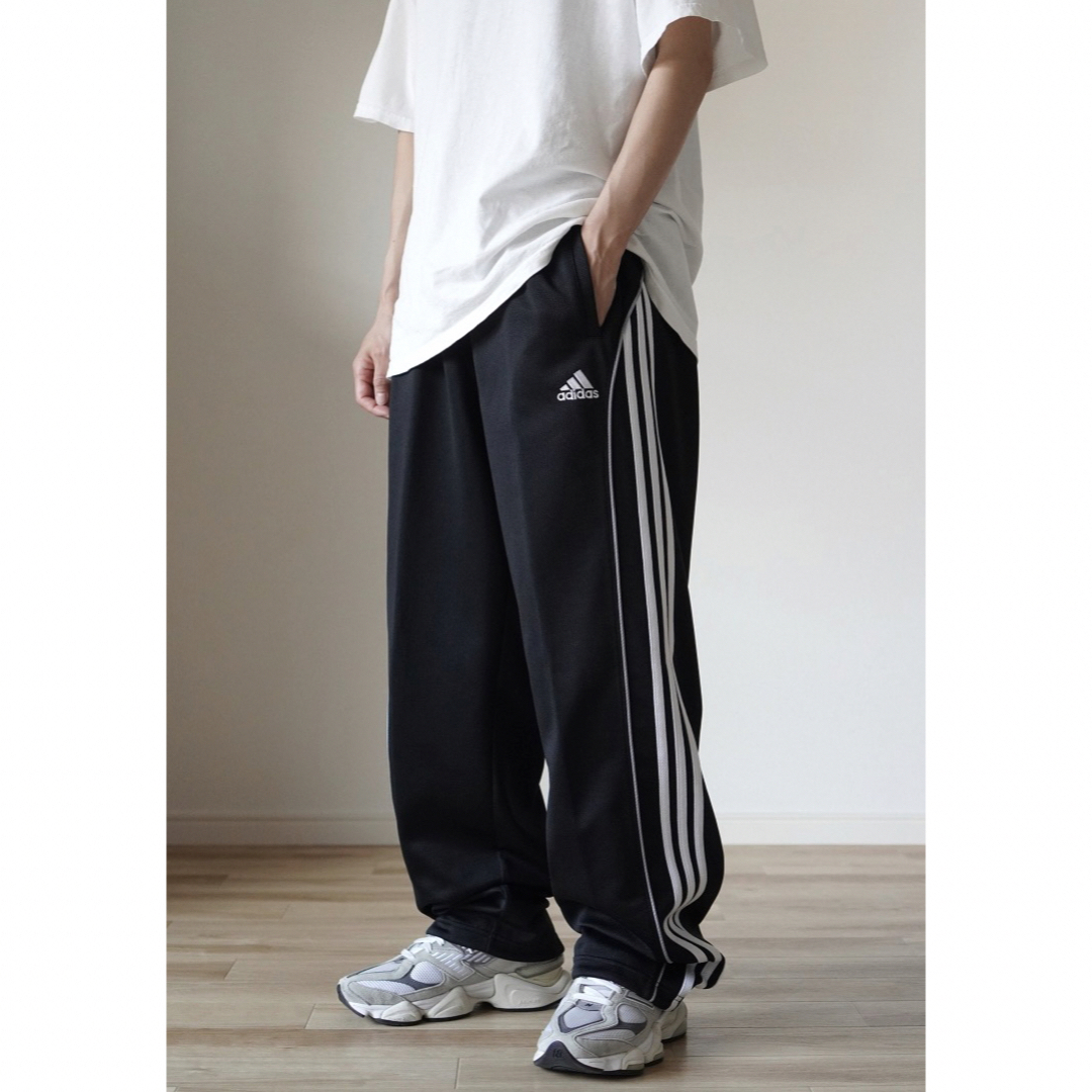 00s  adidas ワイド トラックパンツ スリーライン ジャージ