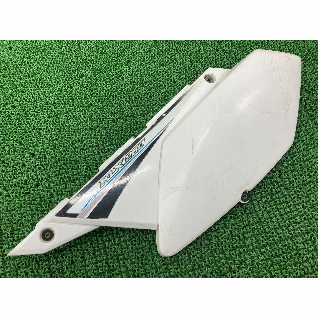 KLX250 サイドカバー 左 白 36001-0173 カワサキ 純正  バイク 部品 LX250S 割れ欠け無し 品薄 希少品 車検 Genuine:22305629