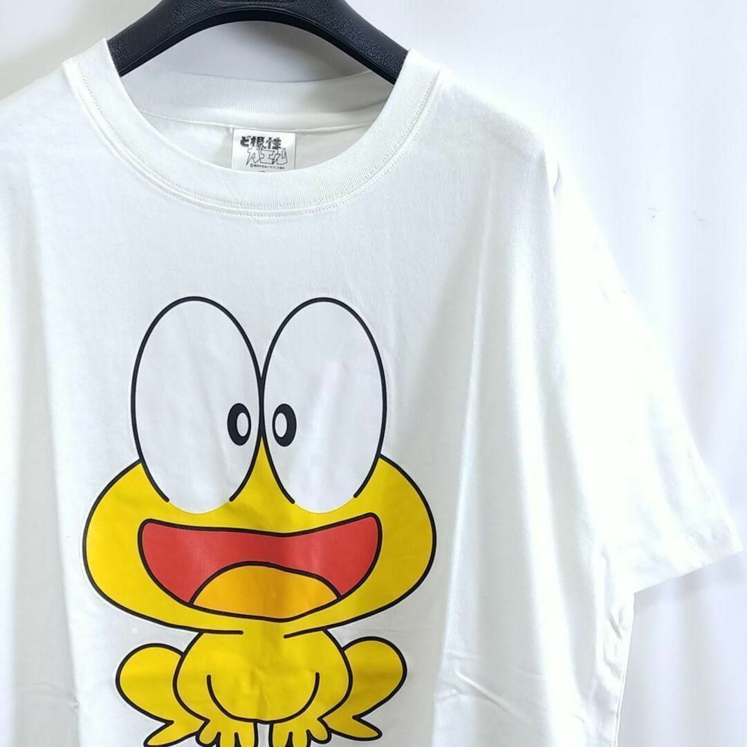 新品 5L Tシャツ ど根性ガエル ピョン吉 キャラT 大きいサイズ メンズ 白 メンズのトップス(Tシャツ/カットソー(半袖/袖なし))の商品写真