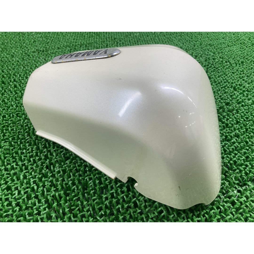ドラッグスター250 サイドカバー 左 パール ヤマハ 純正 中古 バイク 部品 VG02J 割れ欠け無し 品薄 希少品 ニューパールホワイト 車検 Genuine:22304636