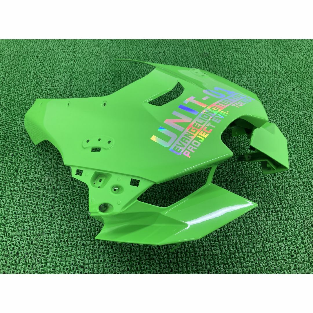 ZX-10R アッパーカウル 緑 55028-0756 カワサキ 純正  バイク 部品 ZX1002L 修復素材に コケキズ無し 車検 Genuine:22303389