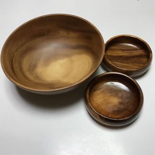 ムジルシリョウヒン(MUJI (無印良品))の新品 無印良品アカシアボール&小さいお皿(食器)