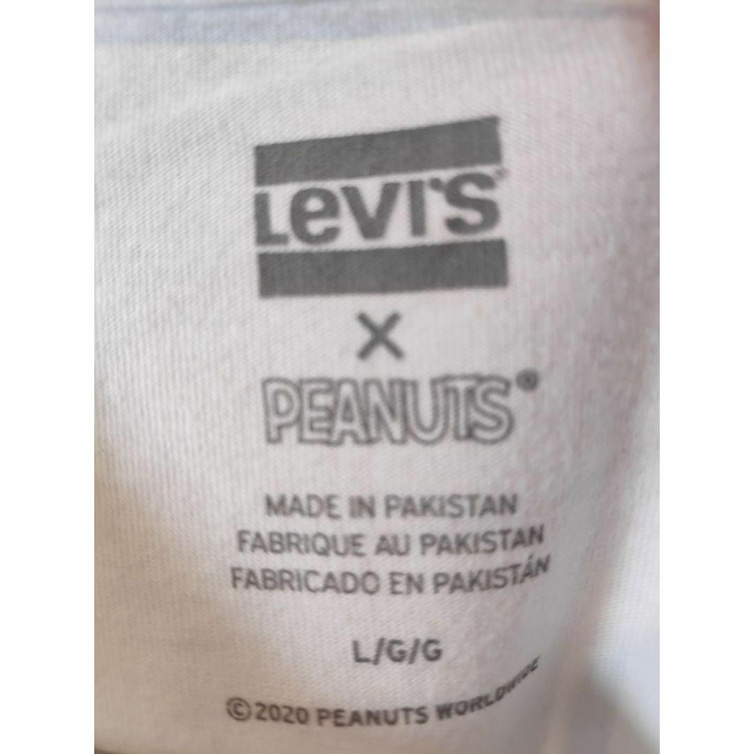 Levi's スヌーピー　コラボTシャツ　Lサイズ　ホワイト