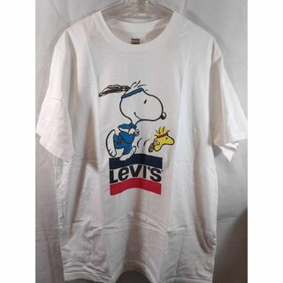 リーバイス(Levi's)のLevi's スヌーピー　コラボTシャツ　Lサイズ　ホワイト(Tシャツ/カットソー(半袖/袖なし))