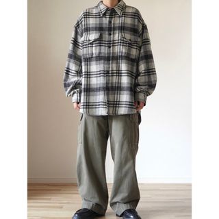 ギャップ(GAP)の90s~00s 古着 OLD GAP ウールシャツ チェックシャツ 白タグ(シャツ)