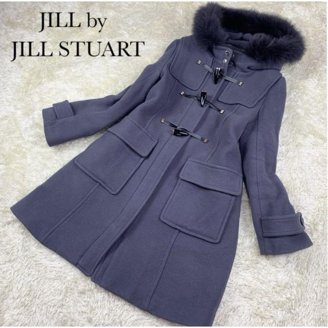 JILLSTUART ジルスチュアート ロングダッフルコート フォックスファー-