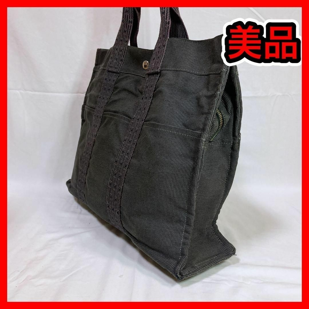 Hermes - 390 エルメス エールライン トートバッグ グレーの通販 by