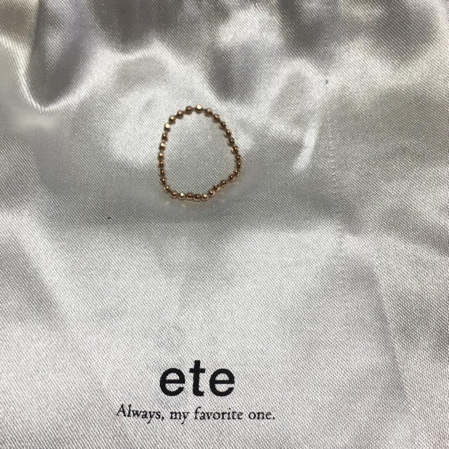 ete(エテ)のeteボールチェーンリング♡ レディースのアクセサリー(リング(指輪))の商品写真