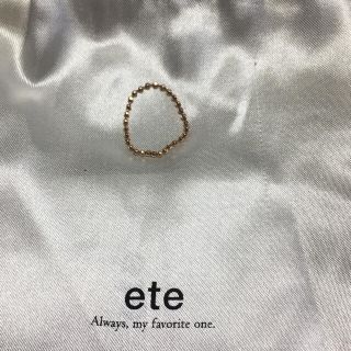 エテ(ete)のeteボールチェーンリング♡(リング(指輪))