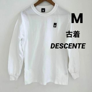 デサント(DESCENTE)のDESCENTE デサント　古着　長袖シャツ　ワンポイント刺繍ロゴ　M(Tシャツ/カットソー(七分/長袖))