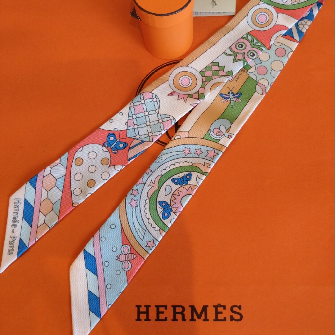 エルメス HERMES ツイリー　森のささやき スカーフ レディース