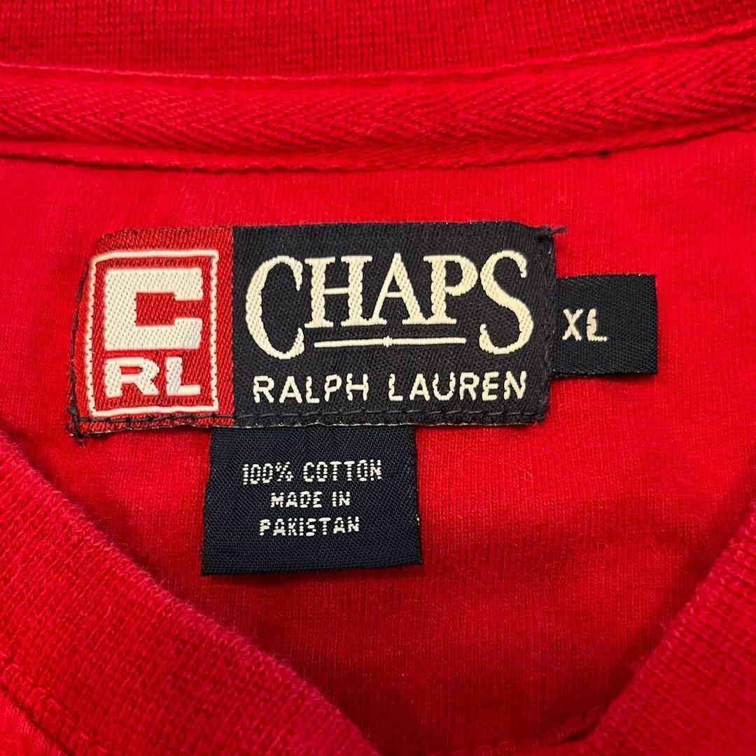 Ralph Lauren(ラルフローレン)のCHAPS RALPH LAUREN  古着  刺繍ロンT XL メンズのトップス(Tシャツ/カットソー(七分/長袖))の商品写真