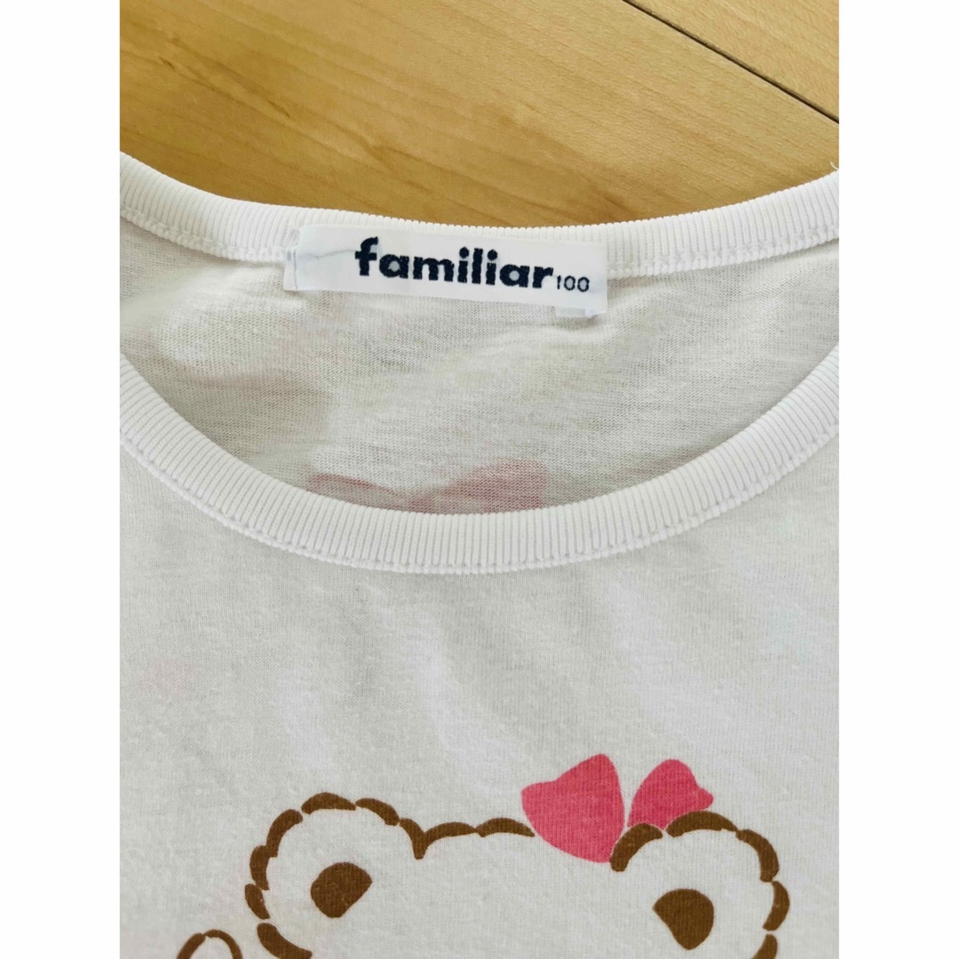 familiar(ファミリア)の訳あり familiar 半袖Tシャツ　100 キッズ/ベビー/マタニティのキッズ服男の子用(90cm~)(Tシャツ/カットソー)の商品写真