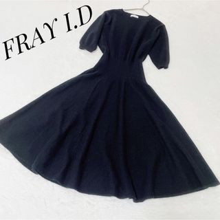 フレイアイディー(FRAY I.D)のFRAY I.D フレイアイディー 膝丈ワンピース 羊毛 カシミヤ FREE(ひざ丈ワンピース)