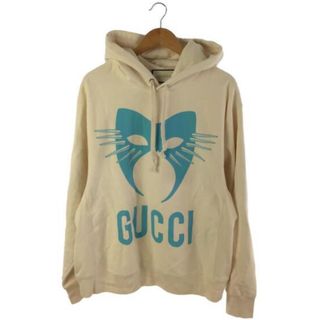 グッチ(Gucci)のGUCCI パーカー　猫　キャット　L(パーカー)