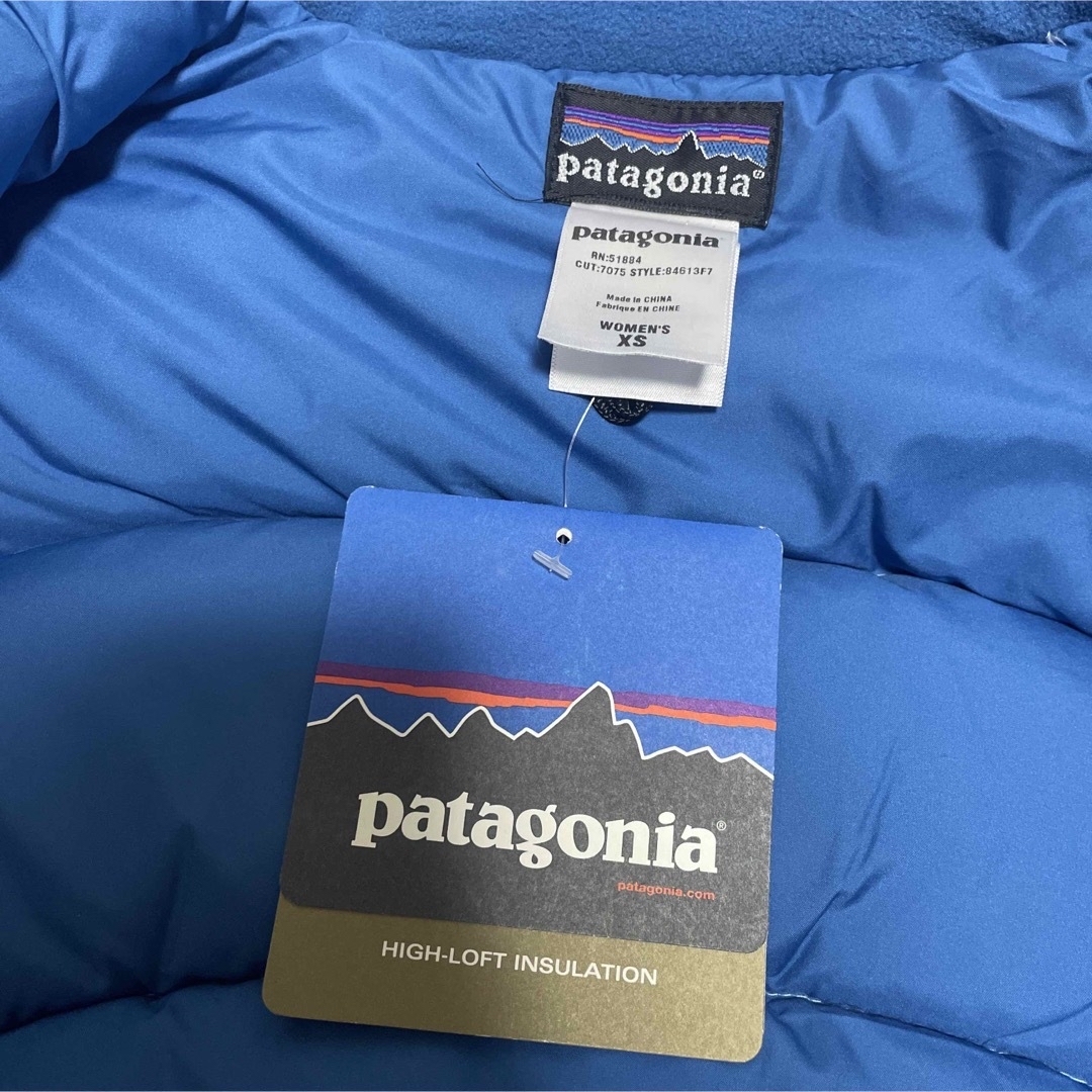 patagonia(パタゴニア)の【新品未使用☆タグ付き】パタゴニア　ダウンジャケット　袋付き　水色 レディースのジャケット/アウター(ダウンジャケット)の商品写真