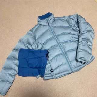 パタゴニア(patagonia)の【新品未使用☆タグ付き】パタゴニア　ダウンジャケット　袋付き　水色(ダウンジャケット)