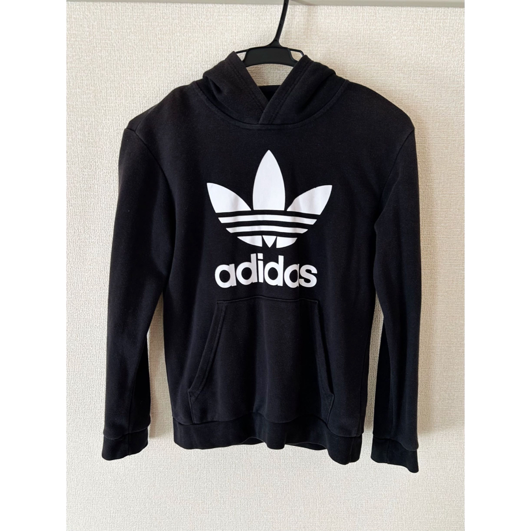 adidas(アディダス)のadidas トレフォイル スウェット 上下セットアップ  150cm キッズ/ベビー/マタニティのキッズ服男の子用(90cm~)(Tシャツ/カットソー)の商品写真