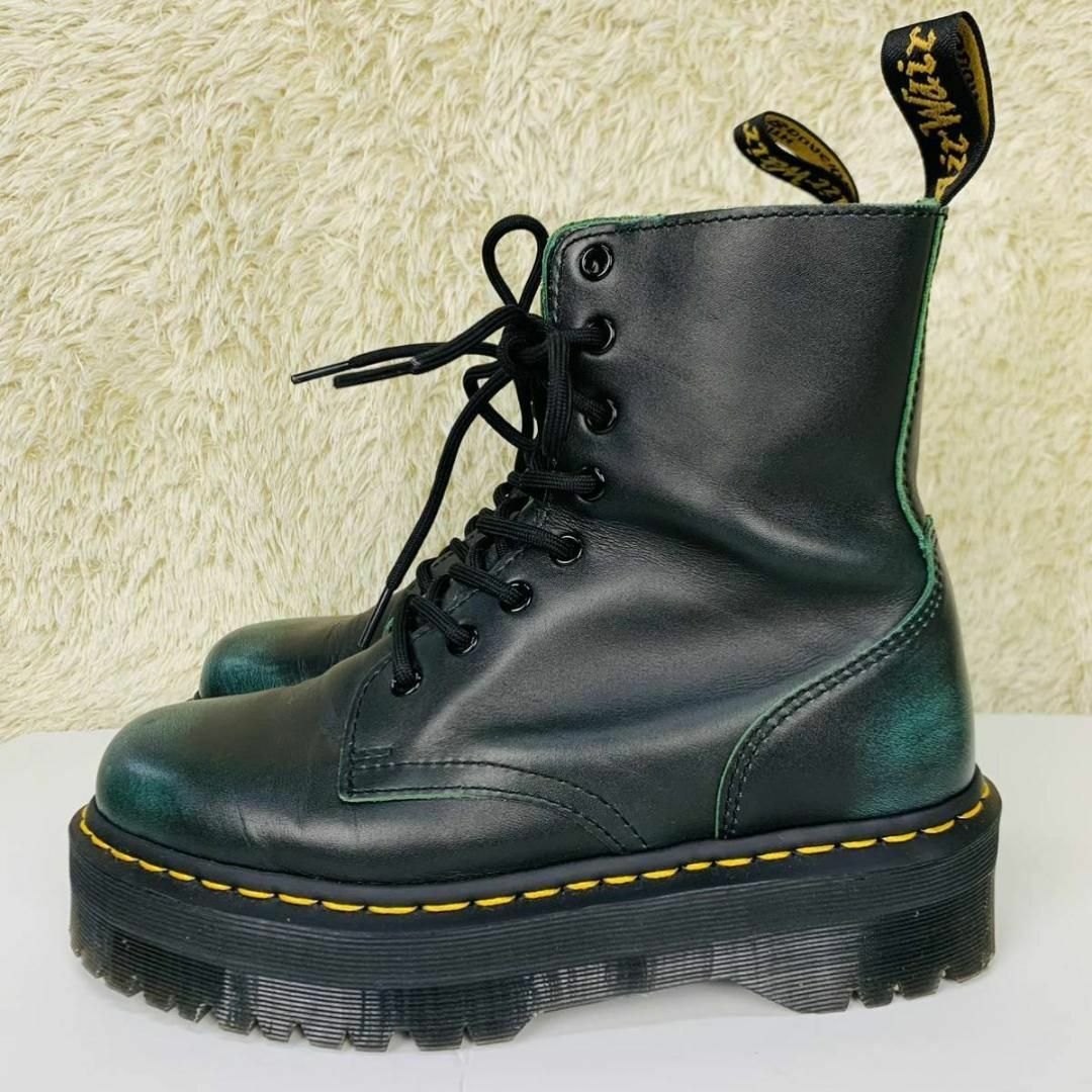 Dr.Martens(ドクターマーチン)の極美品✨希少色 ドクターマーチン JADON グリーン 厚底 UK6 25cm レディースの靴/シューズ(ブーツ)の商品写真