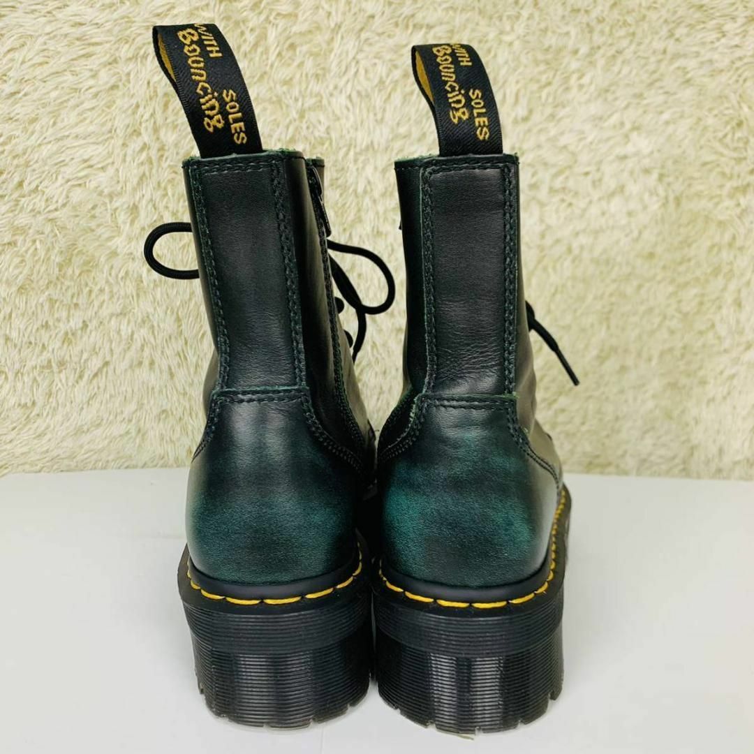 Dr.Martens(ドクターマーチン)の極美品✨希少色 ドクターマーチン JADON グリーン 厚底 UK6 25cm レディースの靴/シューズ(ブーツ)の商品写真