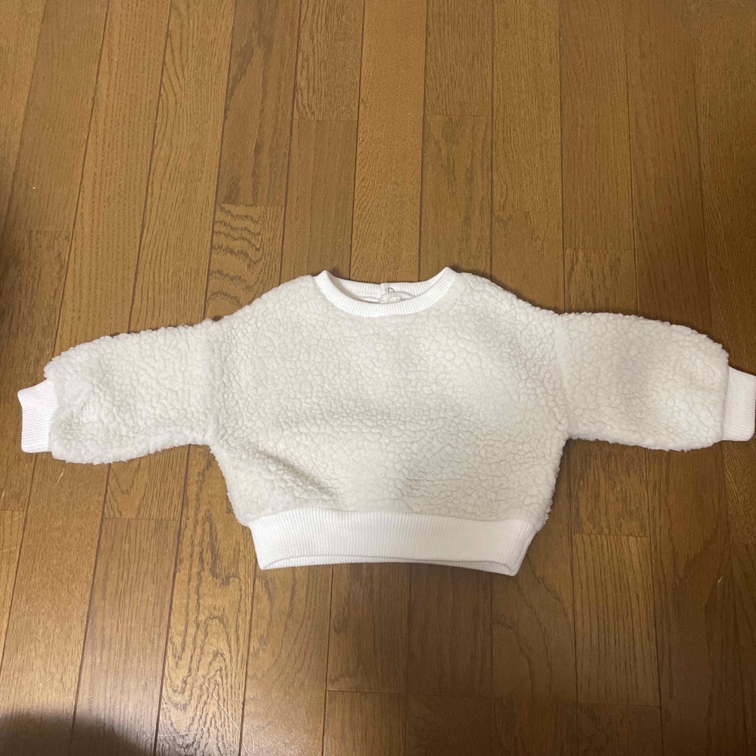 petit main(プティマイン)のpetet main モコモコトップス　サイズ90 キッズ/ベビー/マタニティのキッズ服男の子用(90cm~)(Tシャツ/カットソー)の商品写真