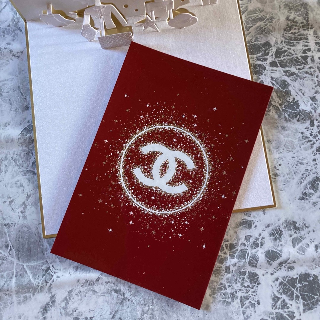 CHANEL(シャネル)のCHANEL  メッセージカード  クリスマスカード  ホリデー ハンドメイドの文具/ステーショナリー(カード/レター/ラッピング)の商品写真