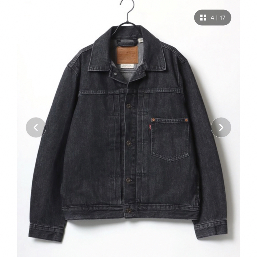 隠れた名作70598！】Levis デニムジャケット ブラック 黒 リーバイス-