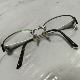 1972美品　ブルガリ　メガネ　眼鏡　度弱　J167462　カジュアル　シルバー