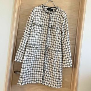 ✨新品✨ 'S Max Mara ツイード ロングコート アルパカ モヘヤ 42