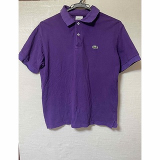 ラコステ(LACOSTE)のラコステ　ポロシャツ　紫　サイズ3   メンズ　Sサイズ(ポロシャツ)