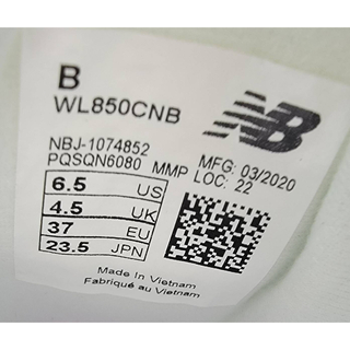 ニューバランス  WL850 CNB ホワイト 23.5cm