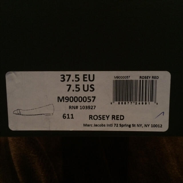MARC BY JACOBSのネズミ黒バレーシューズ 37.5EU 人気の中古