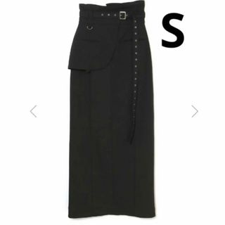 バブルス(Bubbles)のMelt the lady waist belt skirt(ロングスカート)