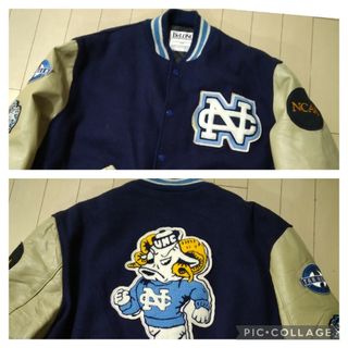 Delong製 NCAA ノースカロライナ大学 ジャケット スタジャン(スタジャン)