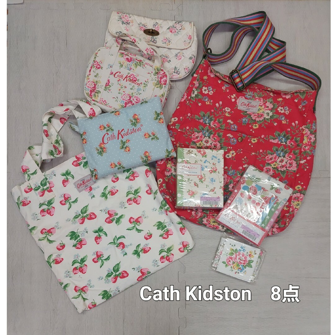 Cath Kidston(キャスキッドソン)のCath Kidstonキャス・キッドソン・8点セットまとめ・バック 雑貨・花柄 レディースのバッグ(トートバッグ)の商品写真