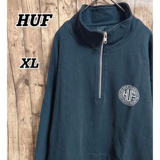 ハフ(HUF)の【HUF】ハフ ハーフジップ スウェット オーバーサイズ XL(スウェット)