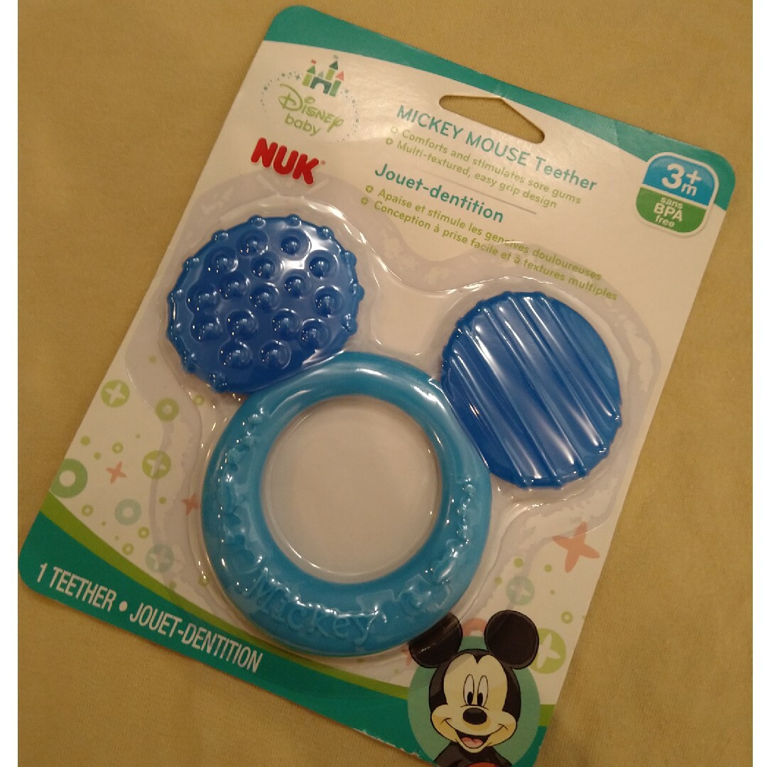 Disney(ディズニー)の☆NUK☆ミッキー☆歯固め☆ キッズ/ベビー/マタニティのおもちゃ(がらがら/ラトル)の商品写真