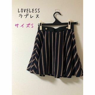 LOVELESS ラブレス　レディース　ストライプスカート 34(ミニスカート)