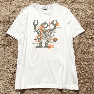 Hermes - エルメス Tシャツ メンズ 紳士Sプリントストライプポケットの