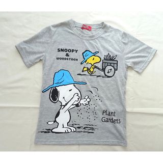 ピーナッツ(PEANUTS)のPEANUTS★ピーナッツ★スヌーピー★半袖Tシャツ★グレー★150(Tシャツ/カットソー)