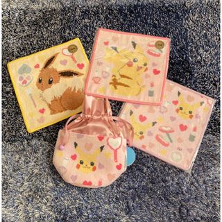 ラブラリー フェイラー  ポケモン ハンカチ 丸底 巾着 セット