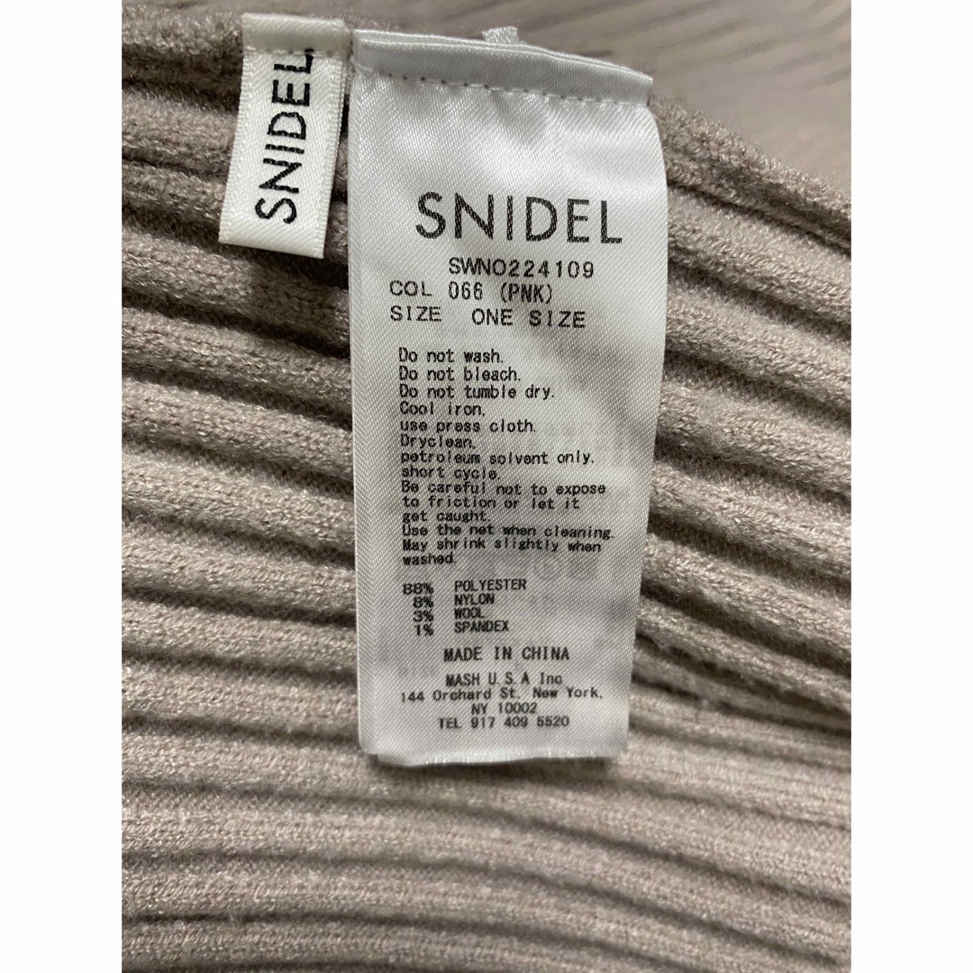 SNIDEL(スナイデル)のSNIDEL Sustainable リブタイトミニニットワンピース レディースのワンピース(ミニワンピース)の商品写真