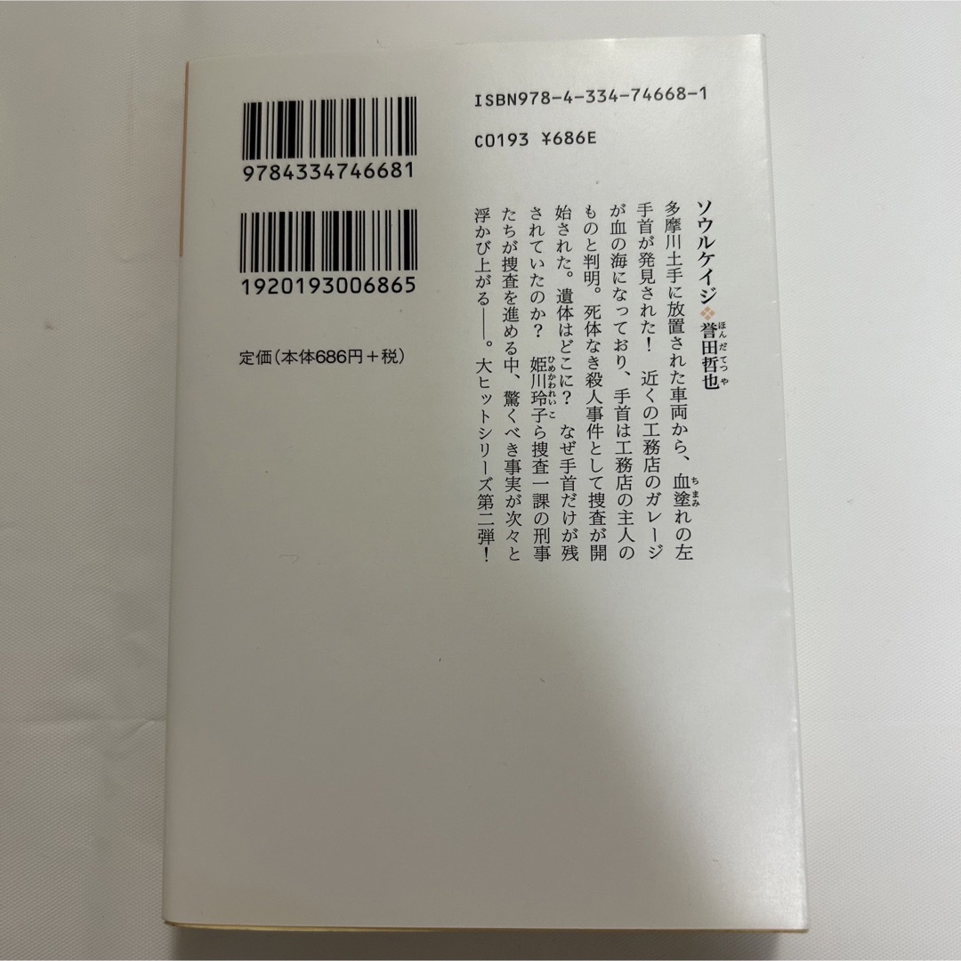 誉田哲也 文庫本セット「インビジブルレイン/ストロベリーナイト/ソウルケイジ」 エンタメ/ホビーの本(文学/小説)の商品写真