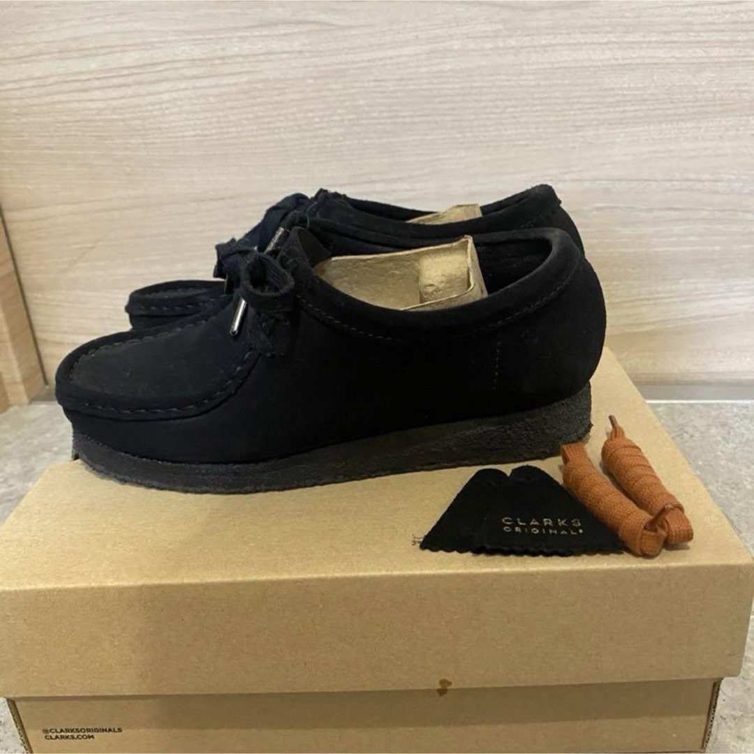 靴/シューズClarks wallabee black 23cm クラークス　ワラビー