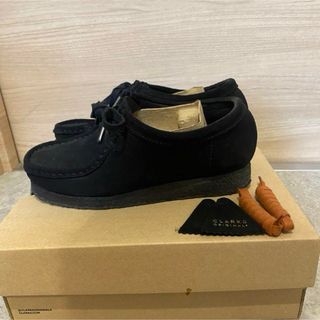 クラークス(Clarks)のClarks wallabee black 23cm クラークス　ワラビー(スリッポン/モカシン)