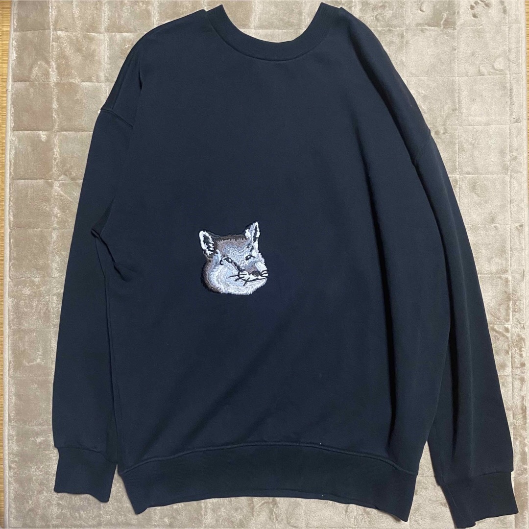 刺繍 フォックス パッチ スウェット MAISON KITSUNE メゾンキツネ-